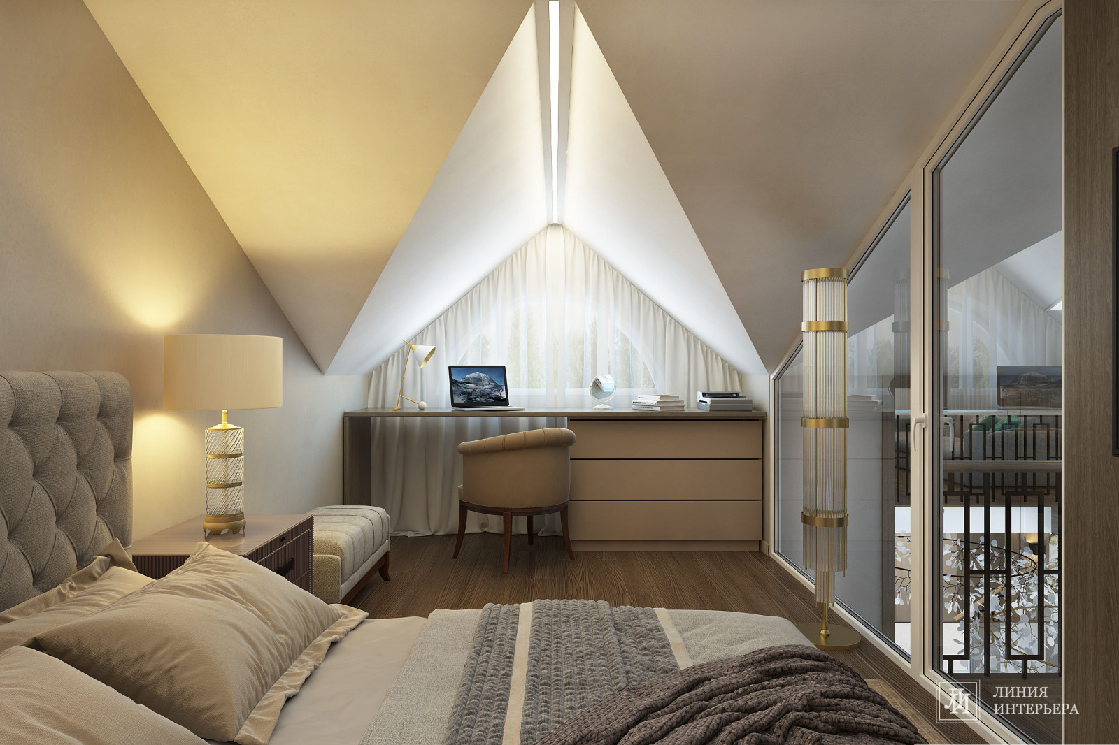 Дизайн интерьера 2-х уровневой квартиры