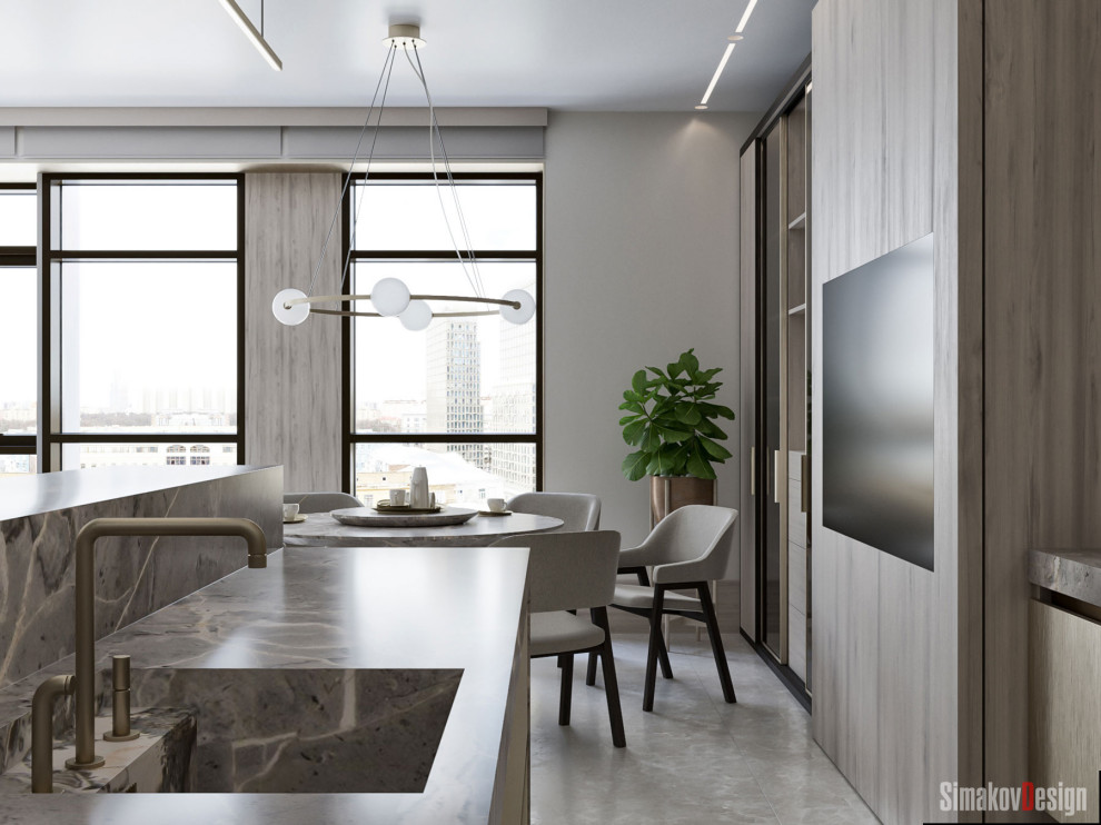 АПАРТАМЕНТЫ ЖК Резиденция Монэ.(гостиная)