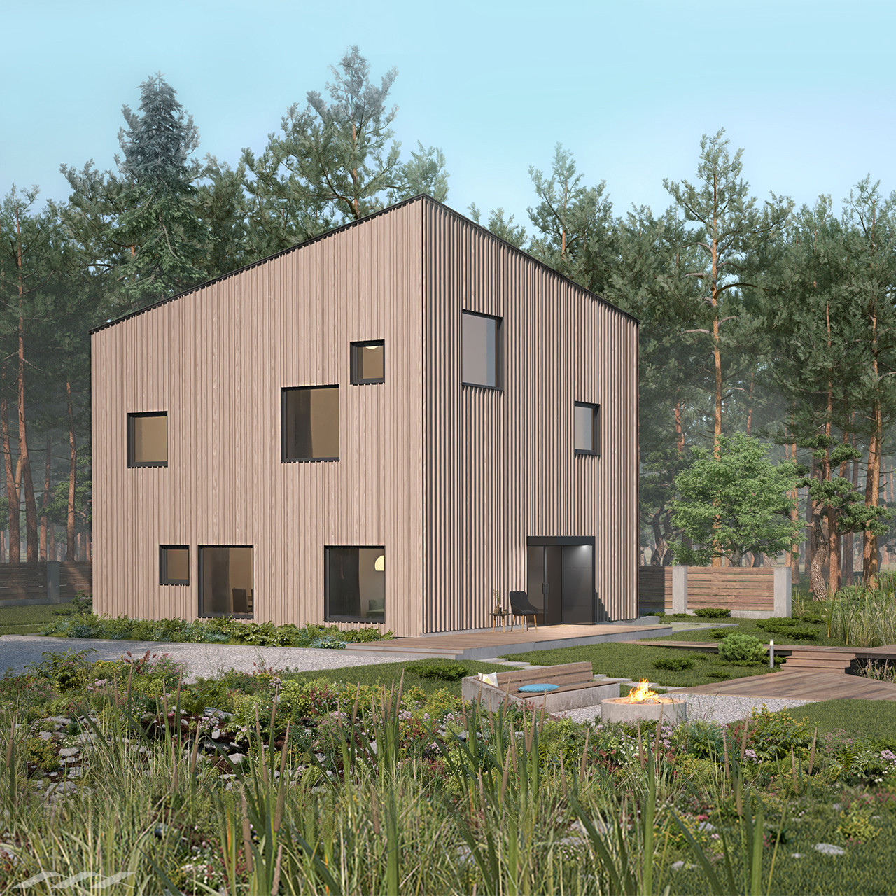 Типовой энергоэффективный дом Т1-1