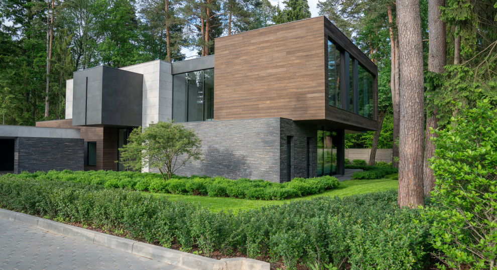 В гармонии с лесом. Модернистский сад. КП Новоуспенский 2020 г