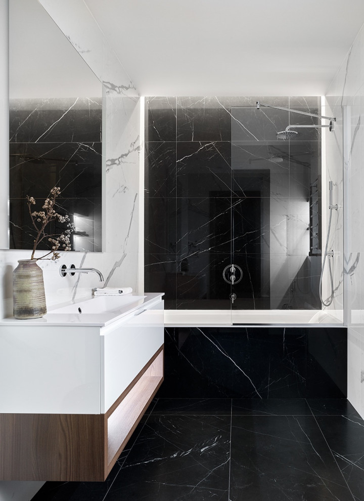 Обложка проекта: Квартира в стиле фьюжн с панорамным видом на Москву