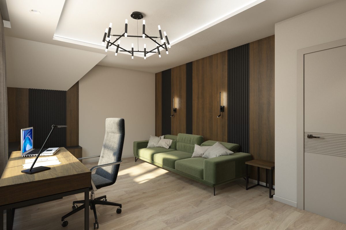 Кабинет в индивидуальном жилом доме пос. Ново-Дорожный