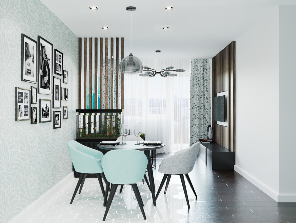 Шоколадный тиффани. Дизайн интерьера квартиры для молодой семьи в г. Энгельс