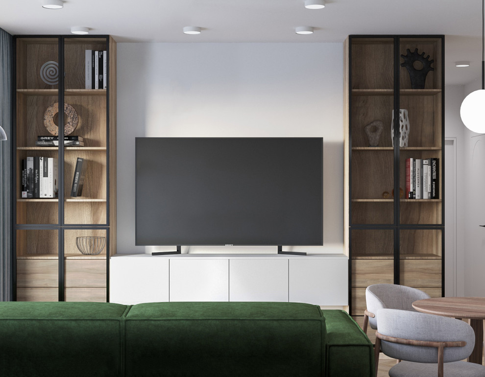 Яркие акценты и универсальная детская: интерьер для молодой семьи с дочкой