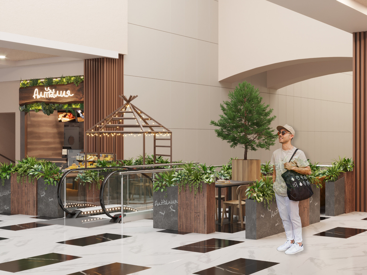 Проект корнера Алтайской Сибирской кухни в Москве