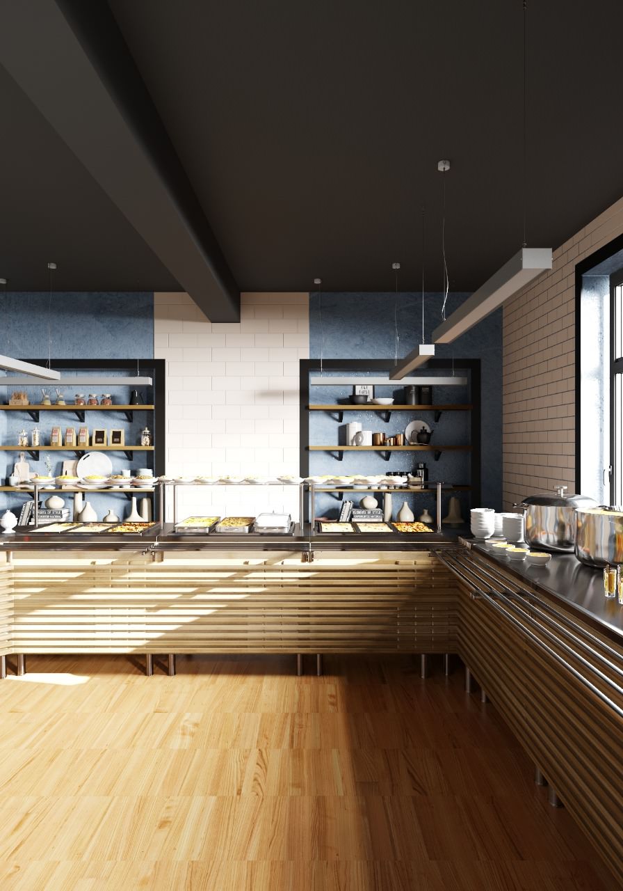 Кафе в стиле лофт