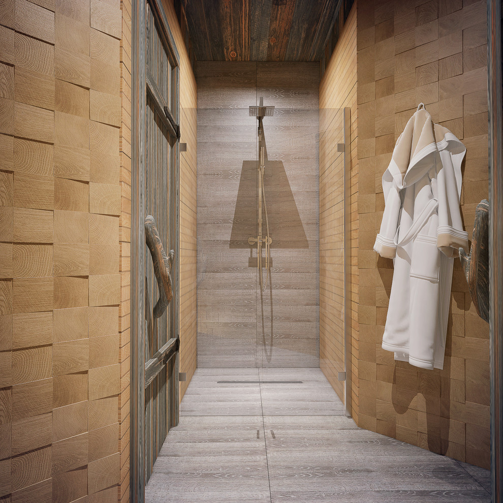 Проект интерьера бани на искусственном острове