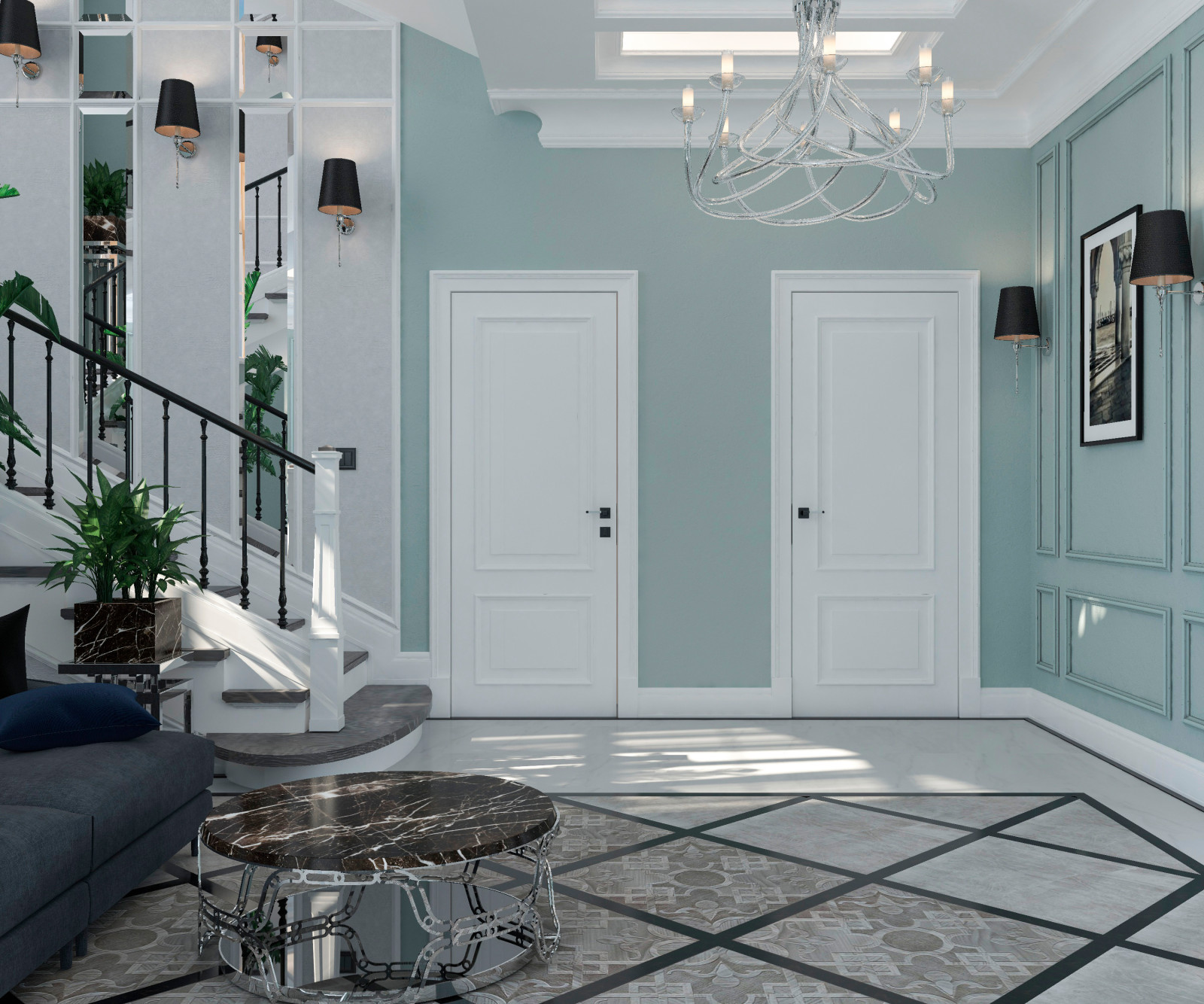 Холл "Clair et recherché"