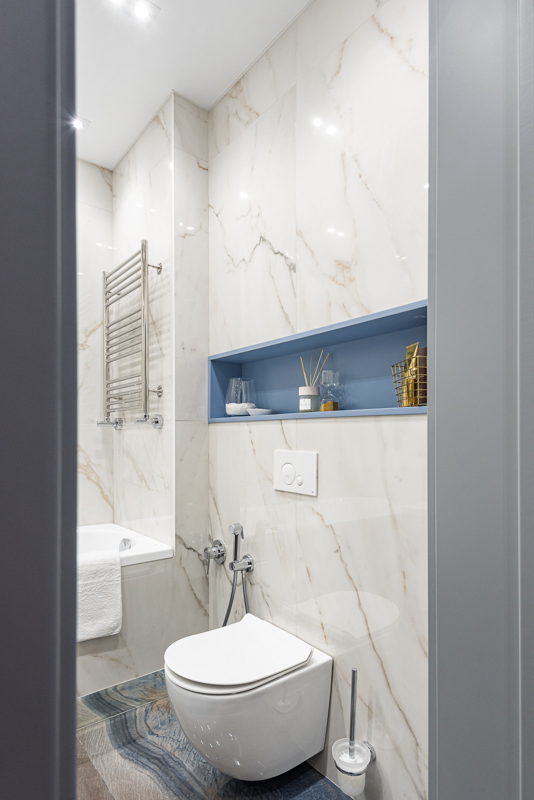 Реализованный проект трёхкомнатной квартиры в современном стиле, г. Уфа.