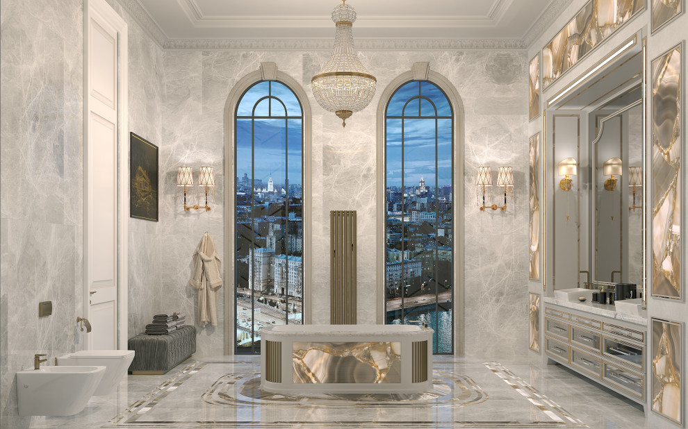 Обложка проекта: Ванная комната в сталинском доме на Фрунзенской набережной