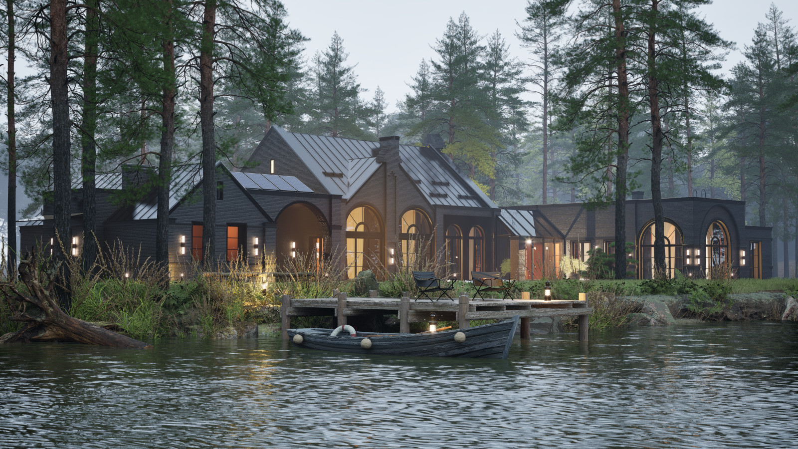 Загородный дом в стиле современный Голландский Модерн (Dutch modern house)