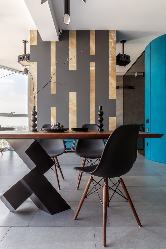 Квартира с бирюзовым акцентом