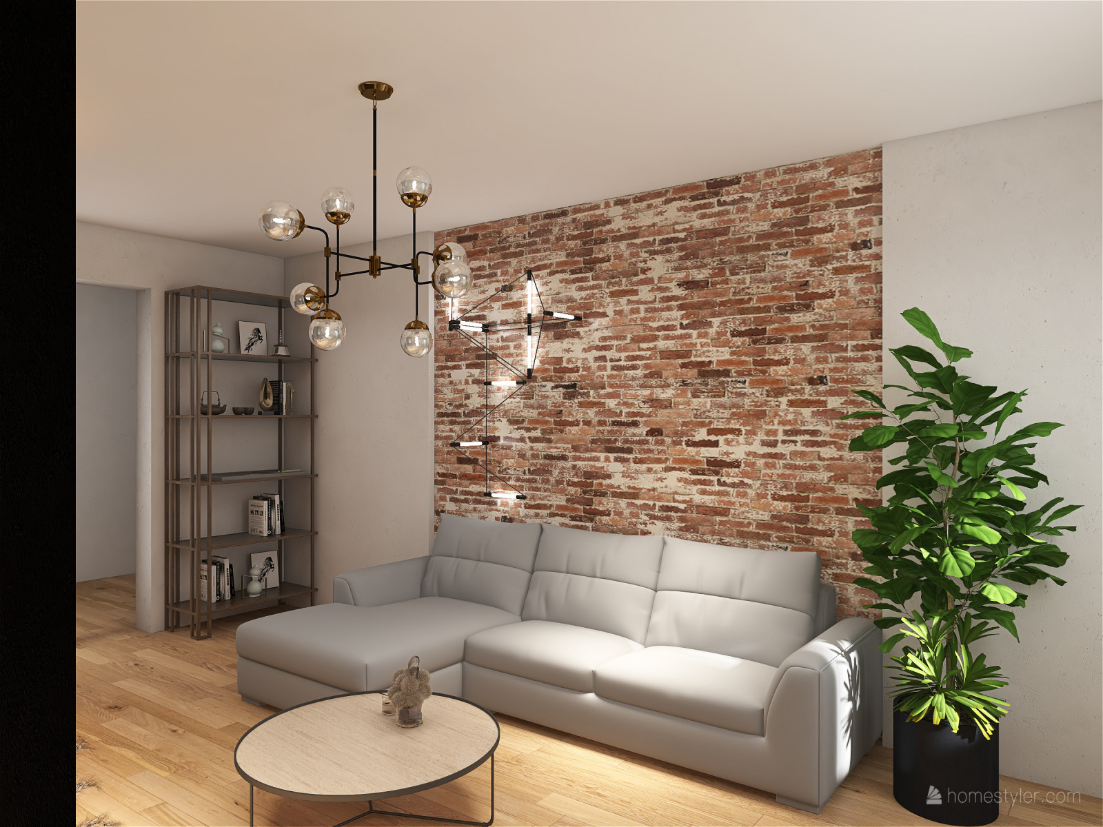 Обложка проекта: Квартира для холостяка в стиле лофт