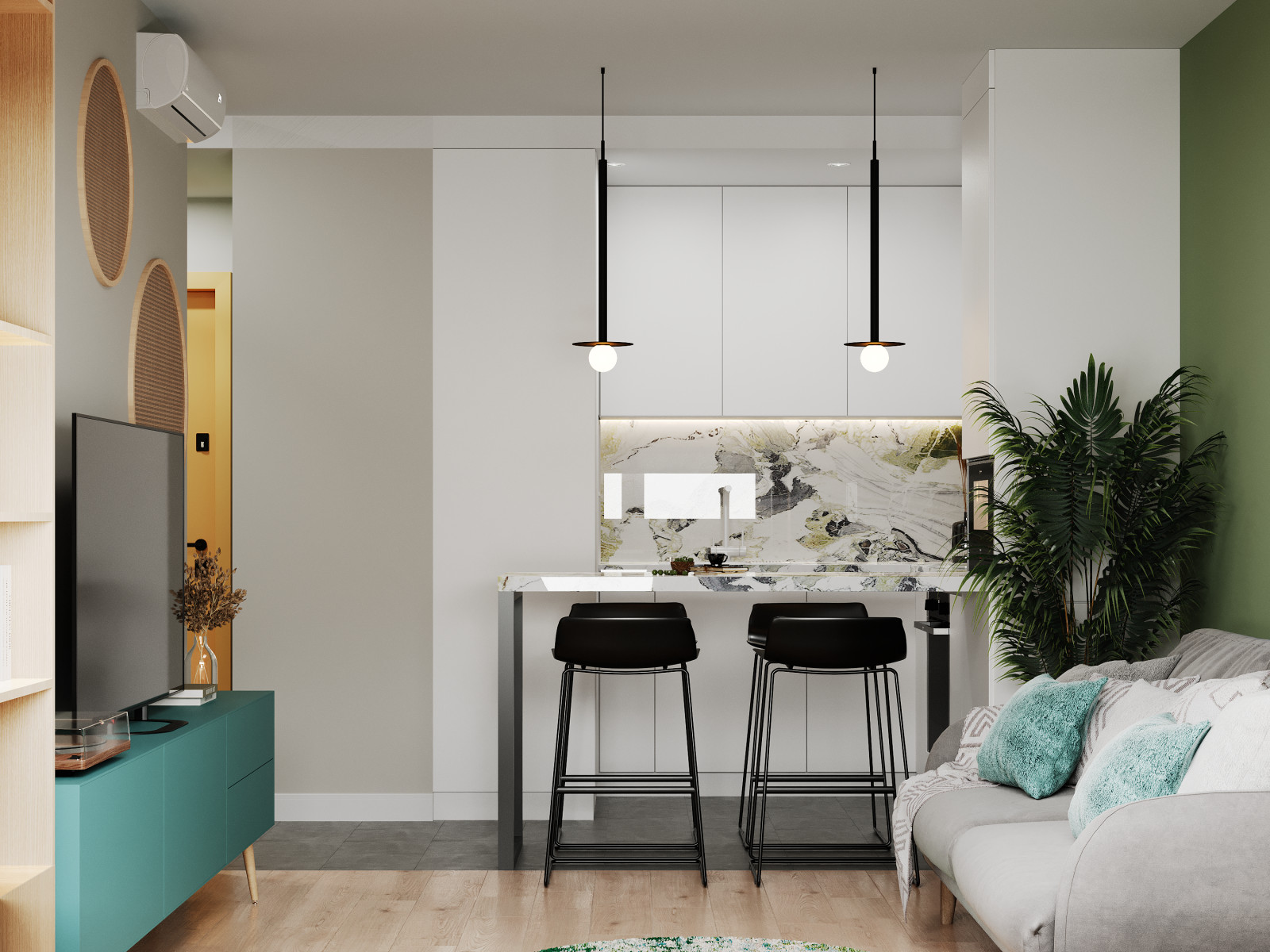 Дизайн-проект однокомнатной квартиры