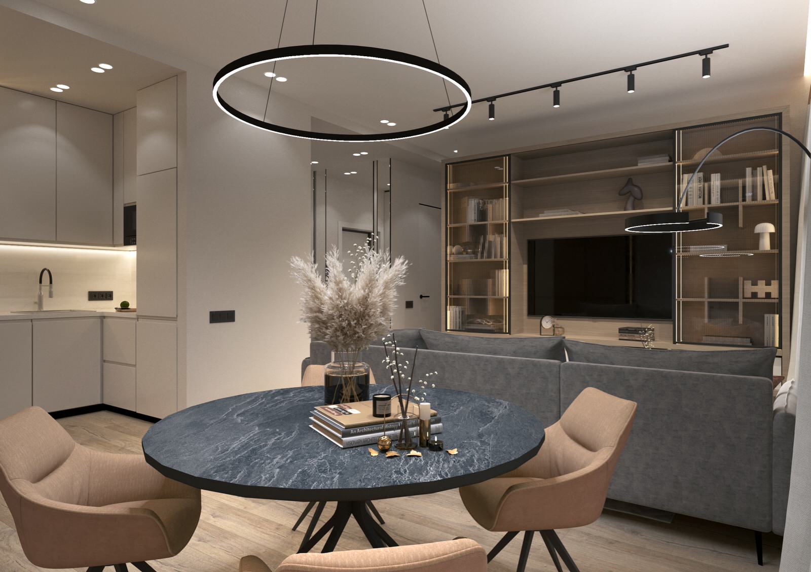 Обложка проекта: г. Аксай "Квартира 53 кв.м."