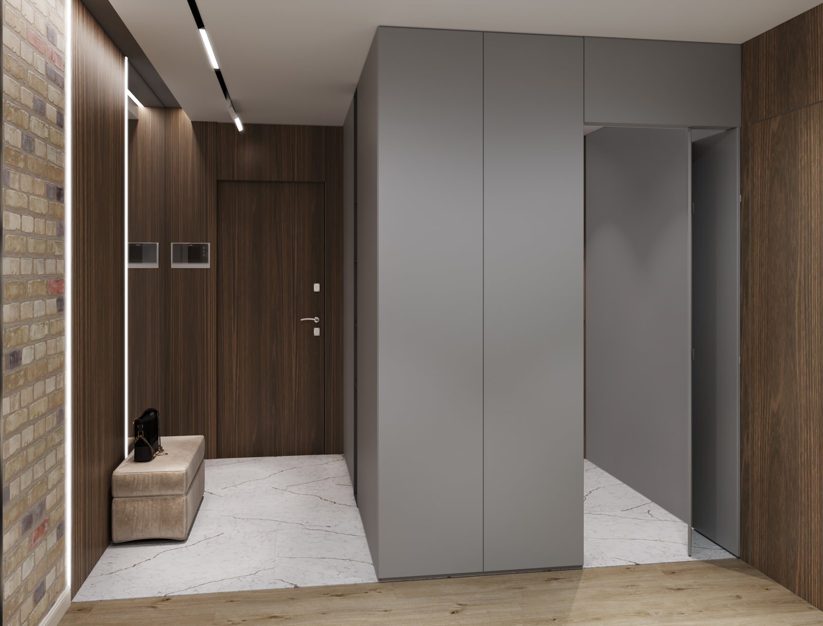 проект "Сдержанный комби на 87м2"