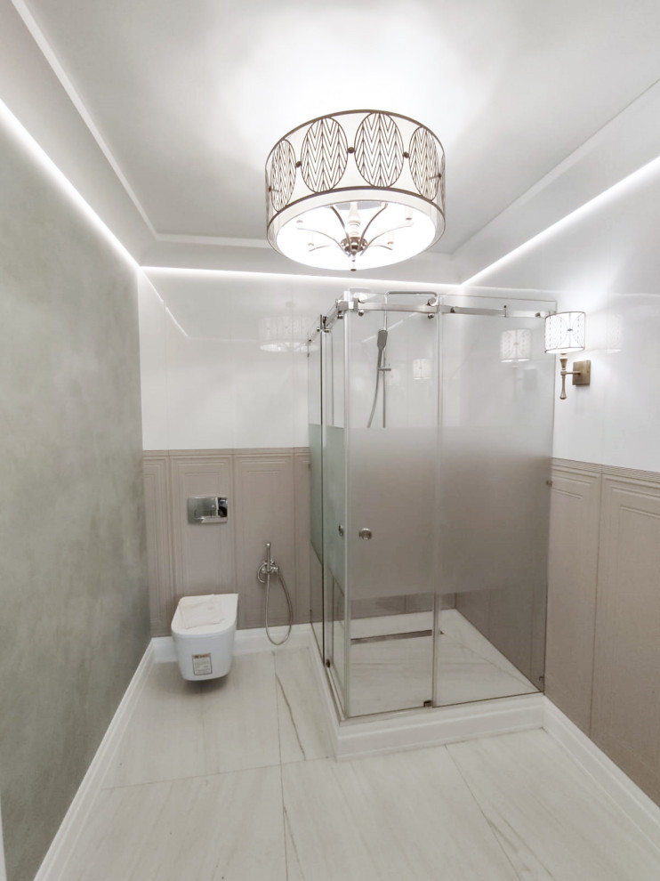 Обложка проекта: Душевое ограждение с двумя откатными дверями