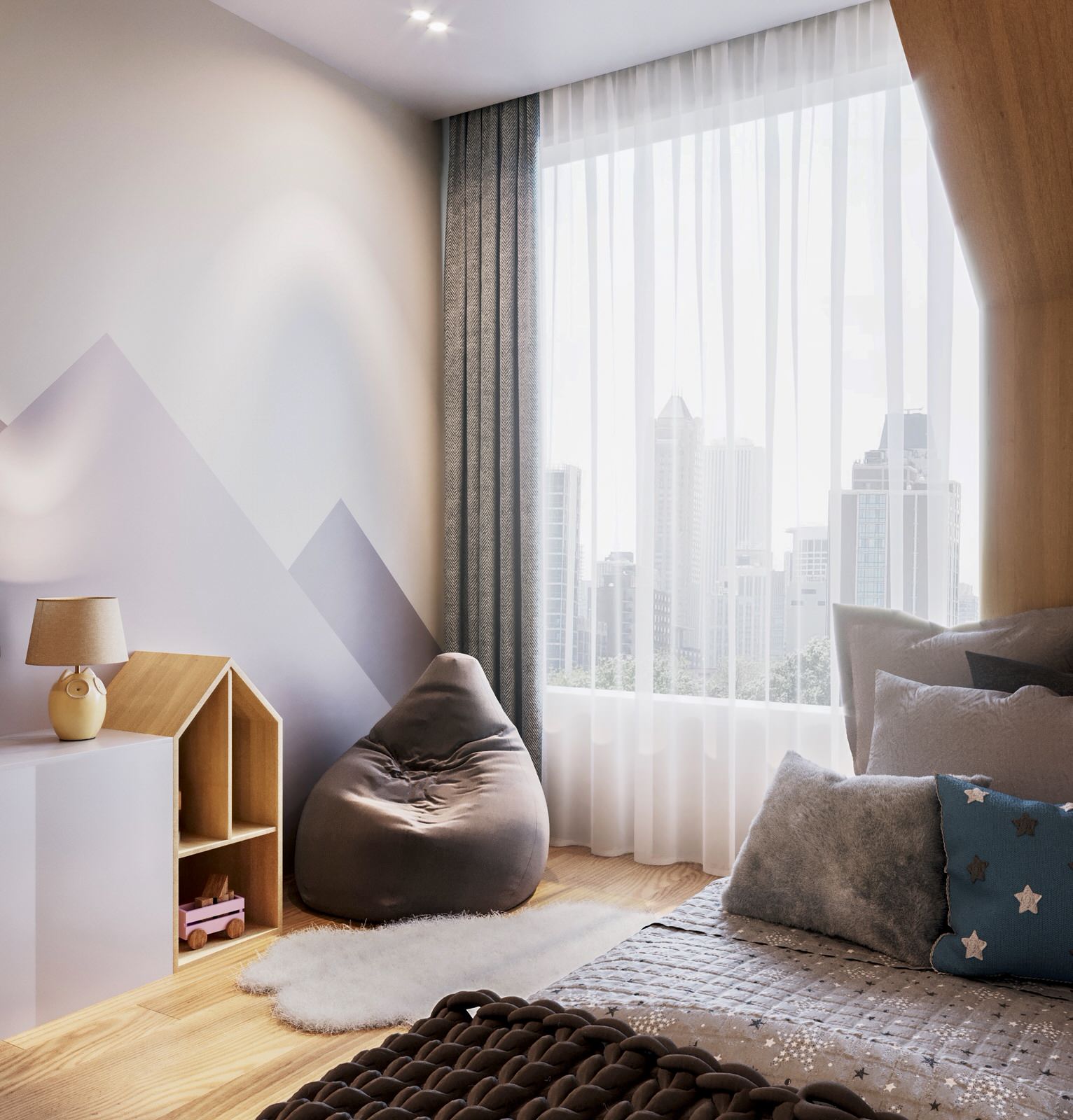 Дизайн-проект детской спальни в г. Москва