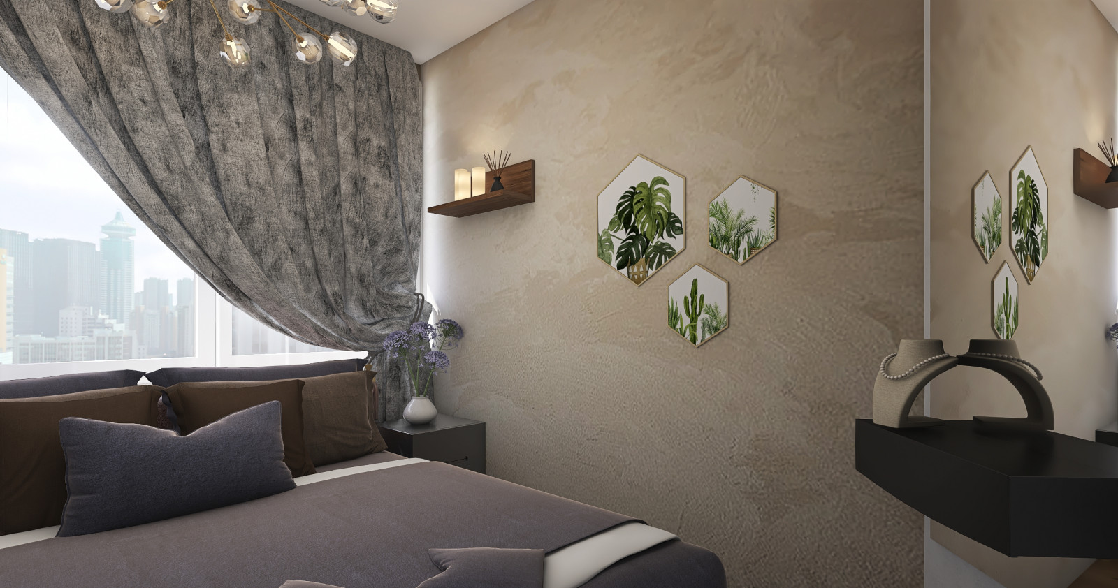 как переделать одну комнату с двумя окнами на две?