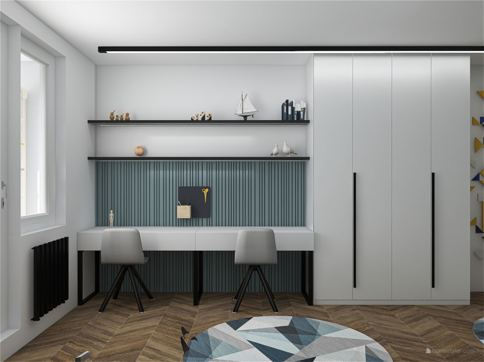 Современная трехкомнатная квартира с элементами неоклассики