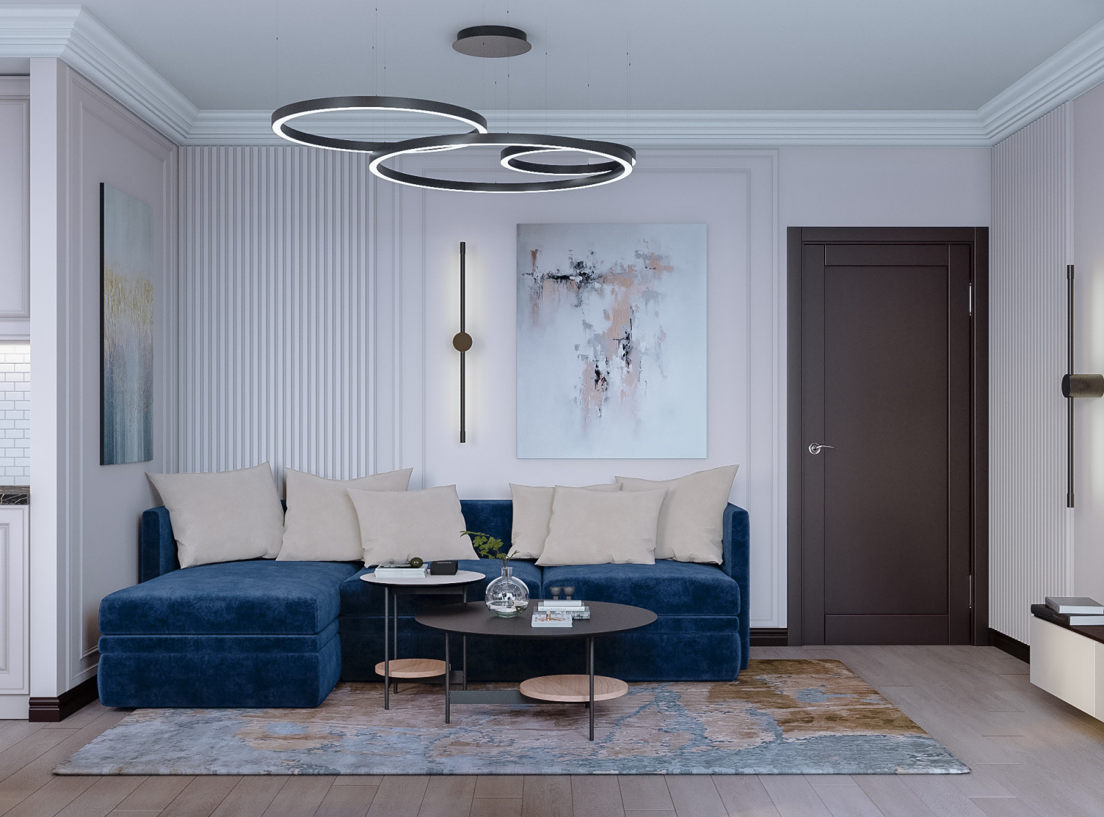 Современная квартира с элементами неоклассики