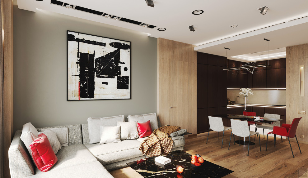 Дизайн-проект квартиры в ЖК "Фьюжн парк"