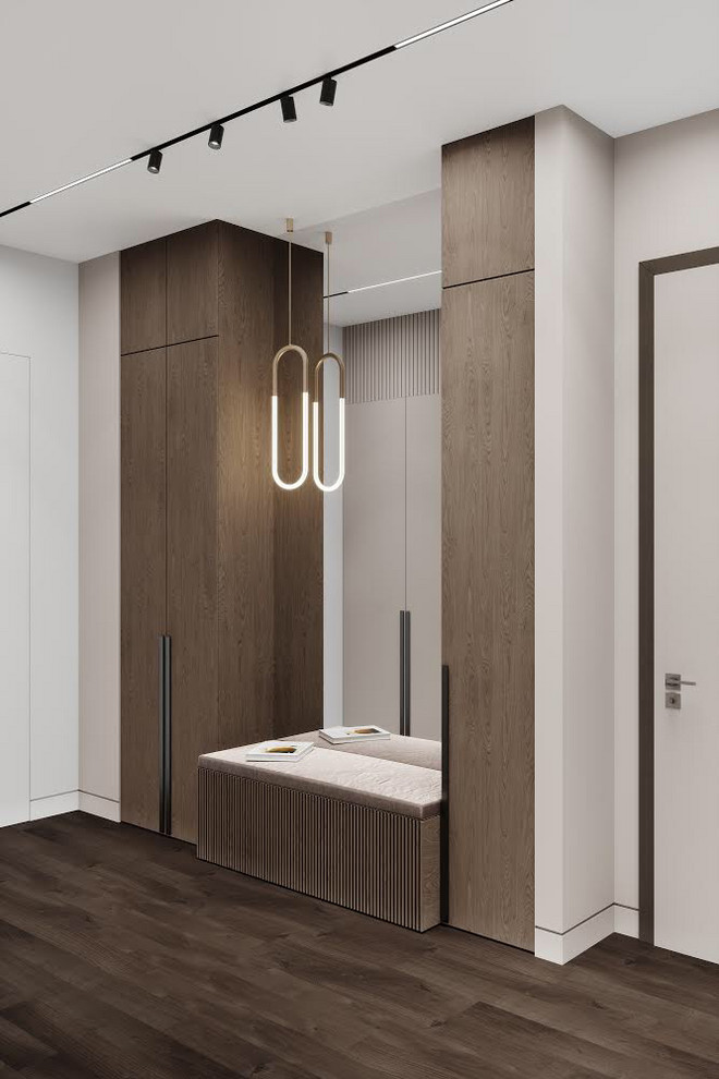 Дизайн-проект квартиры в стиле минимализм (Дыбенко)