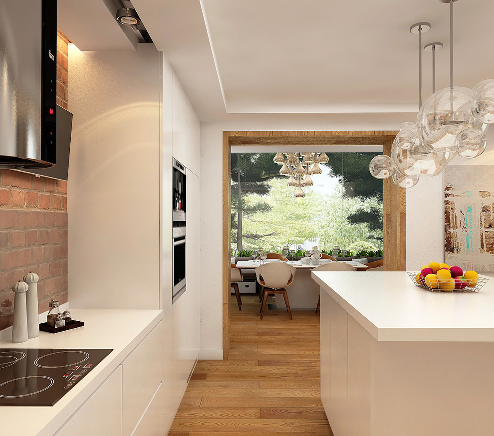 Двухэтажный дом в современном стиле