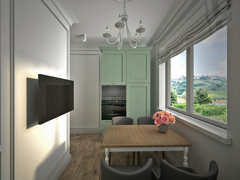 Обложка проекта: Однокомнатная квартира в Средиземноморском стиле