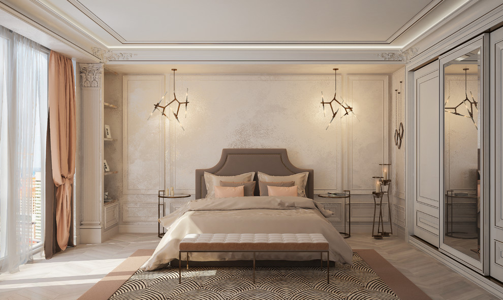 Обложка проекта: Спальня в спокойных тонах со сдержанным декором