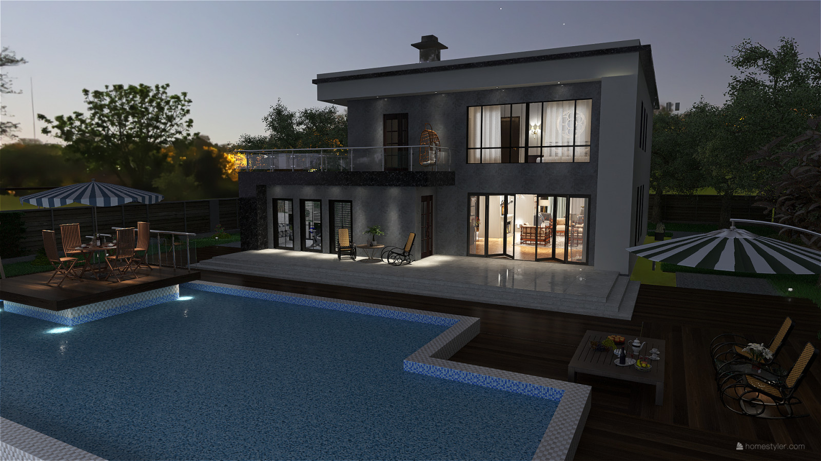 Коттедж 2-эт_ интерьер +экстерьер