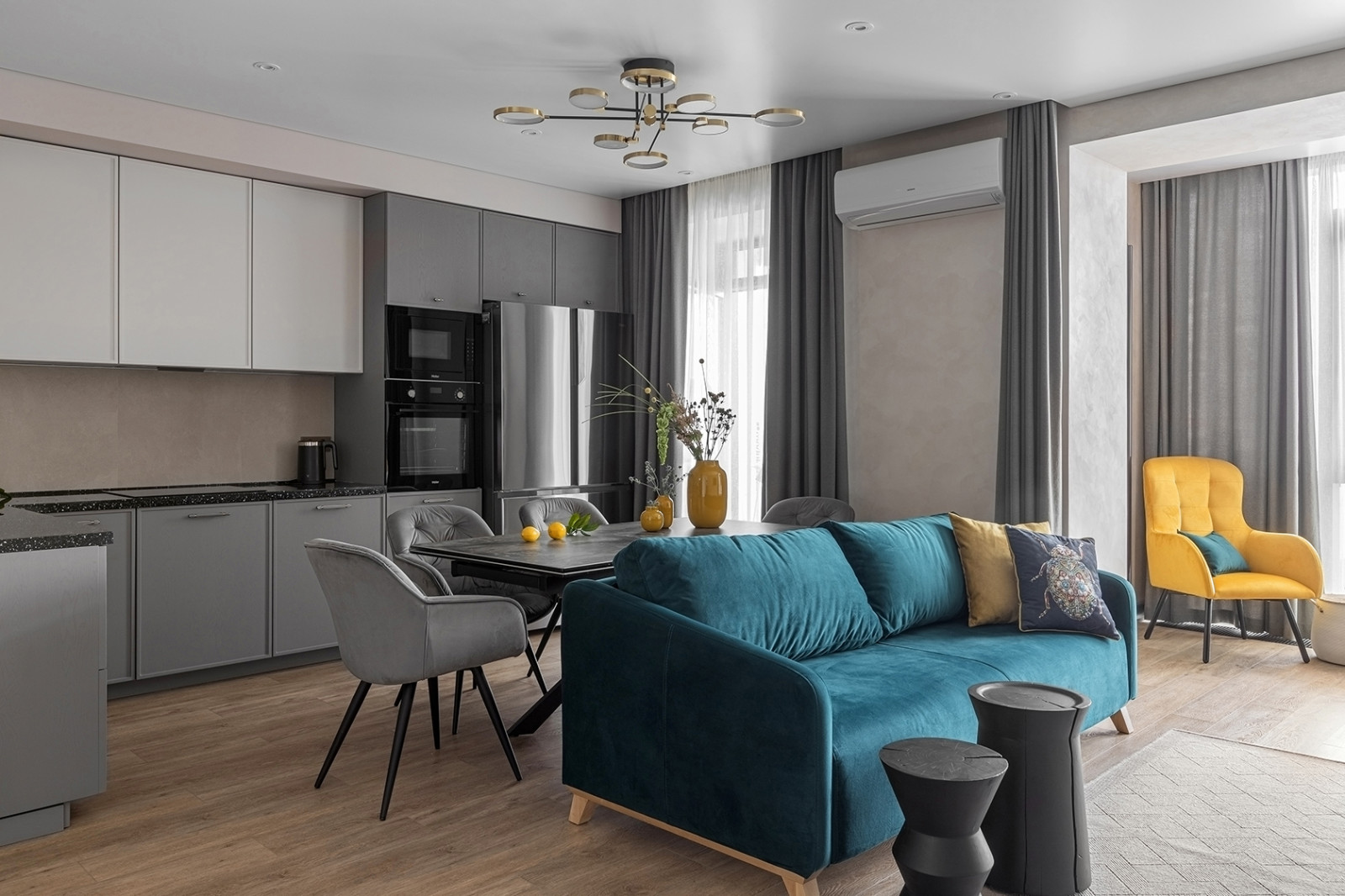 Реализованный проект квартиры в ЖК SCANDIS