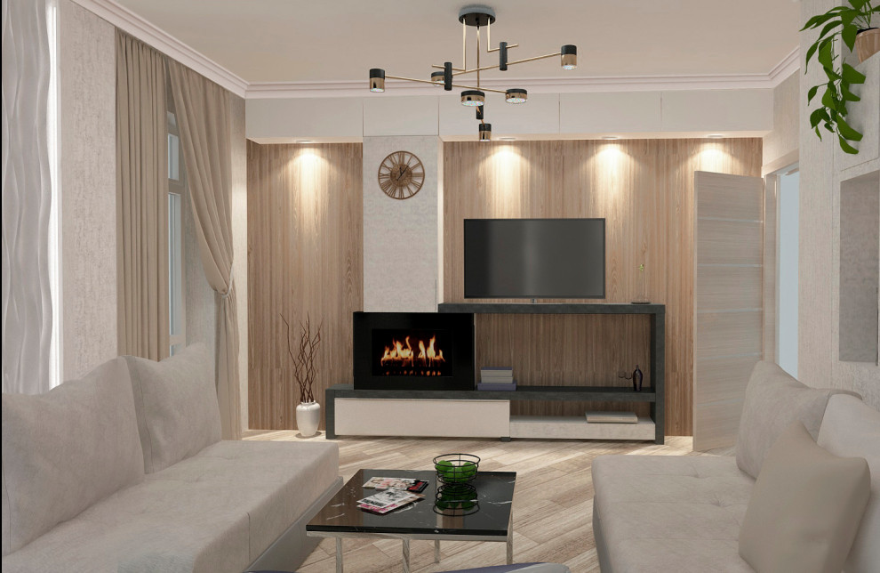 Гостиная в  ж/к Солдатская слободка