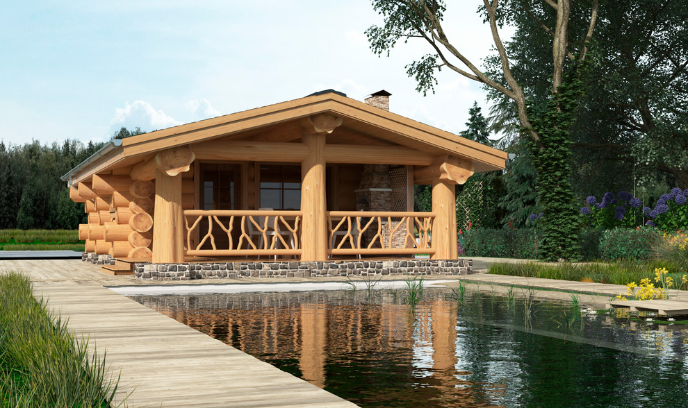 Обложка проекта: Бревенчатая баня