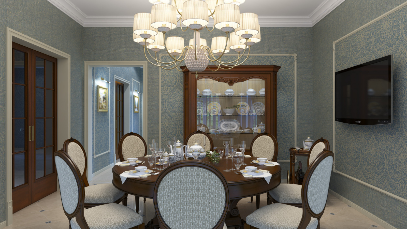 Столовая в классическом стиле