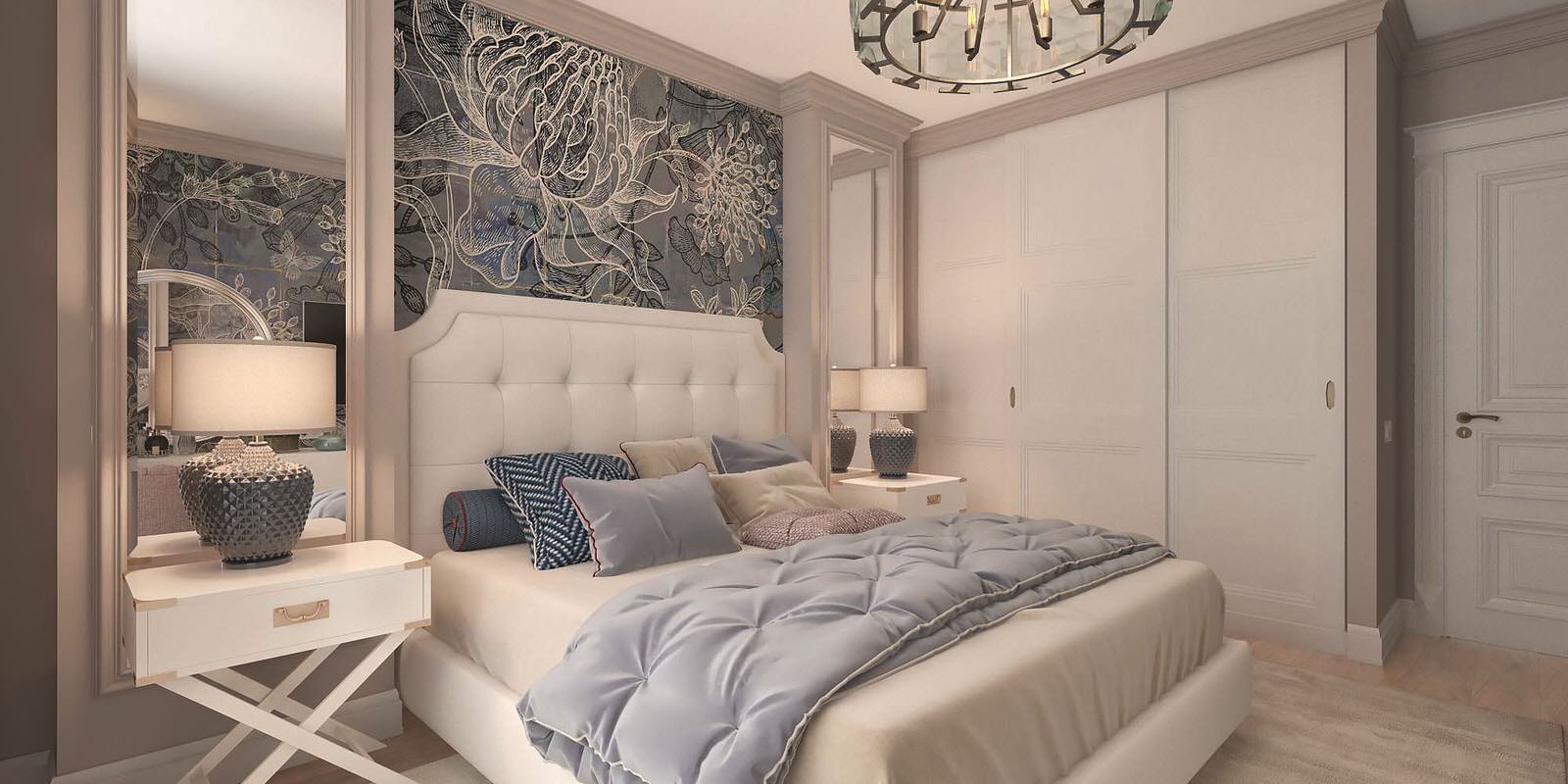 Спальня в светлых тонах с коллекцией Astral