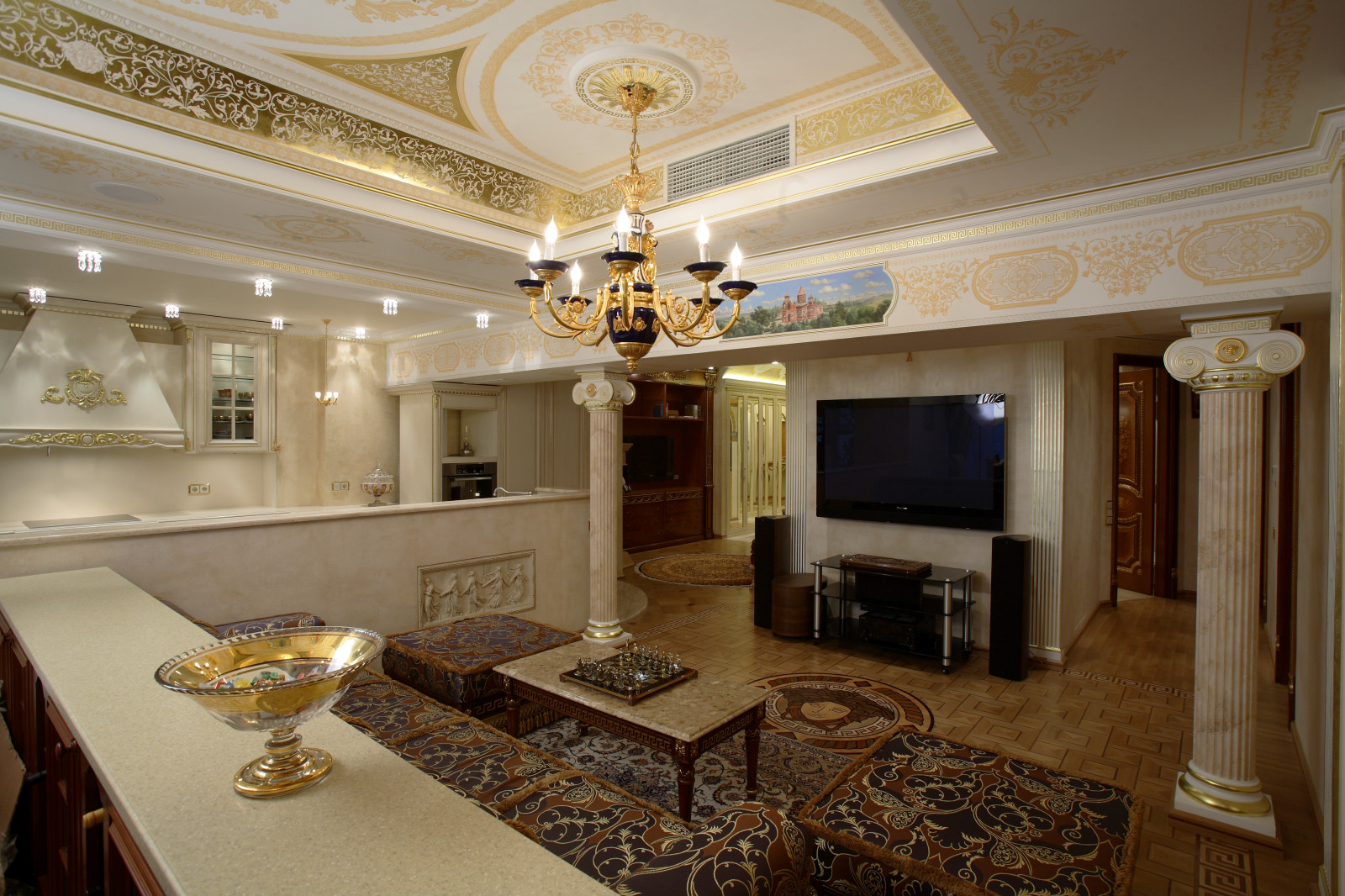 Квартира в стиле Версаче 200м2