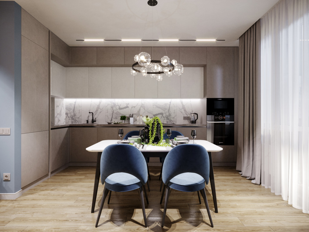 Дизайн квартиры в Москве в светлых тонах