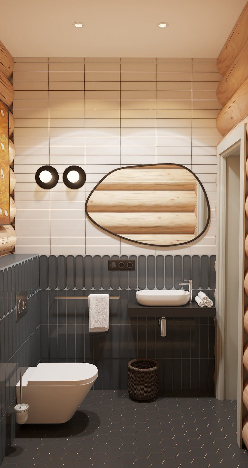 Дизайн проект дома из рубленного бревна