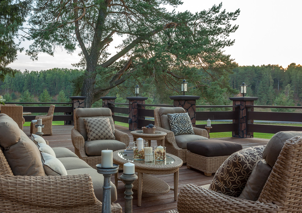 Деревянный дом в классическом стиле