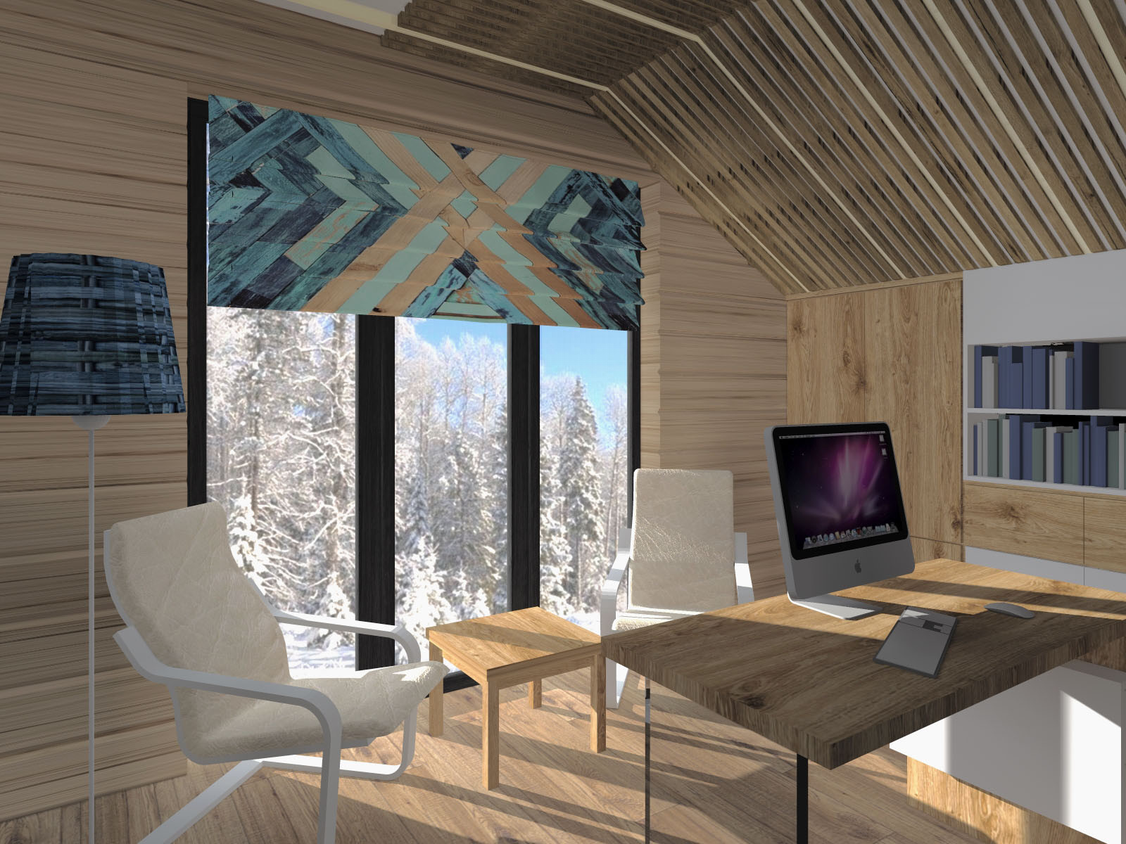 Деревянный дом в современном прочтении, 2 этаж