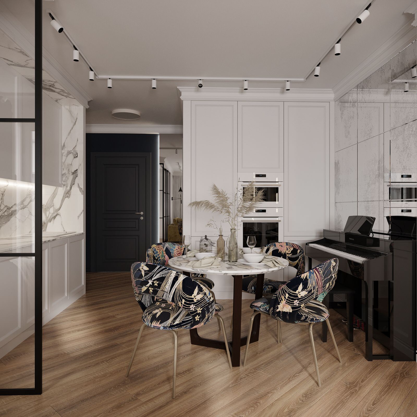 Дизайн интерьера студии, фьюжн