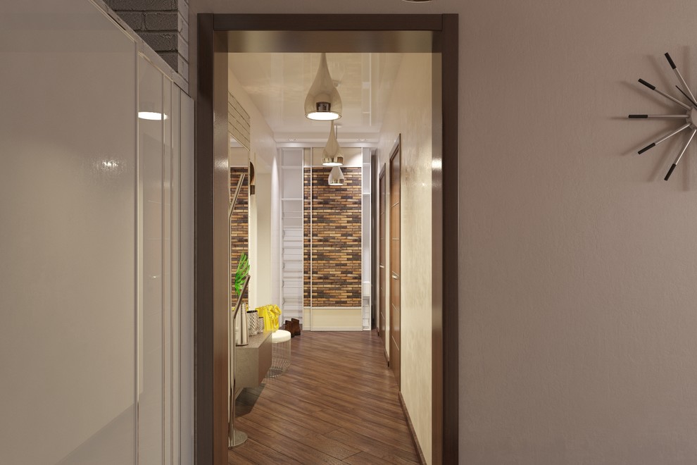 Дизайн двухкомнатной квартиры в стиле хай-тек