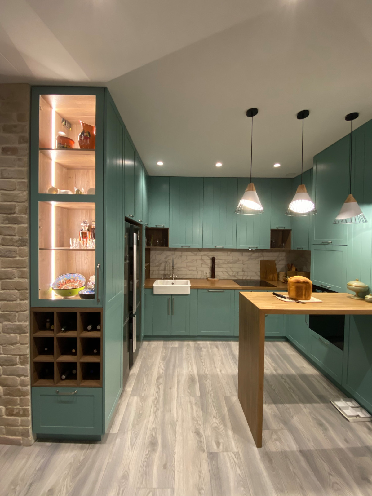 П-образная Кухня в стиле «Прованс»