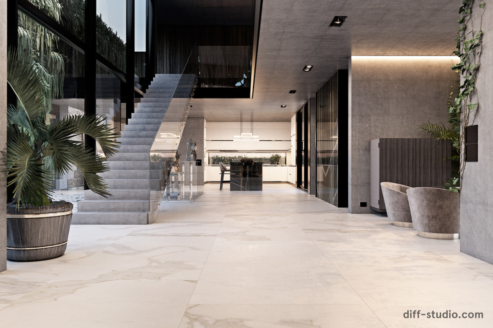 Concrete house in Czech Republic.