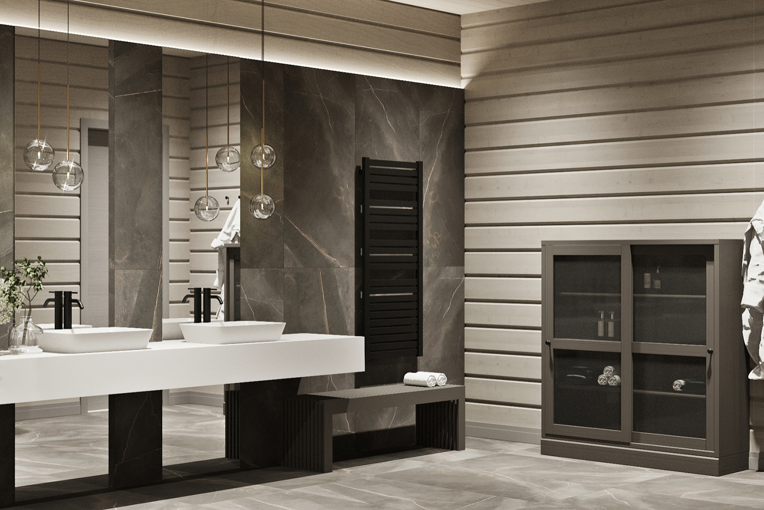 Интерьер загородного дома, 400 м2