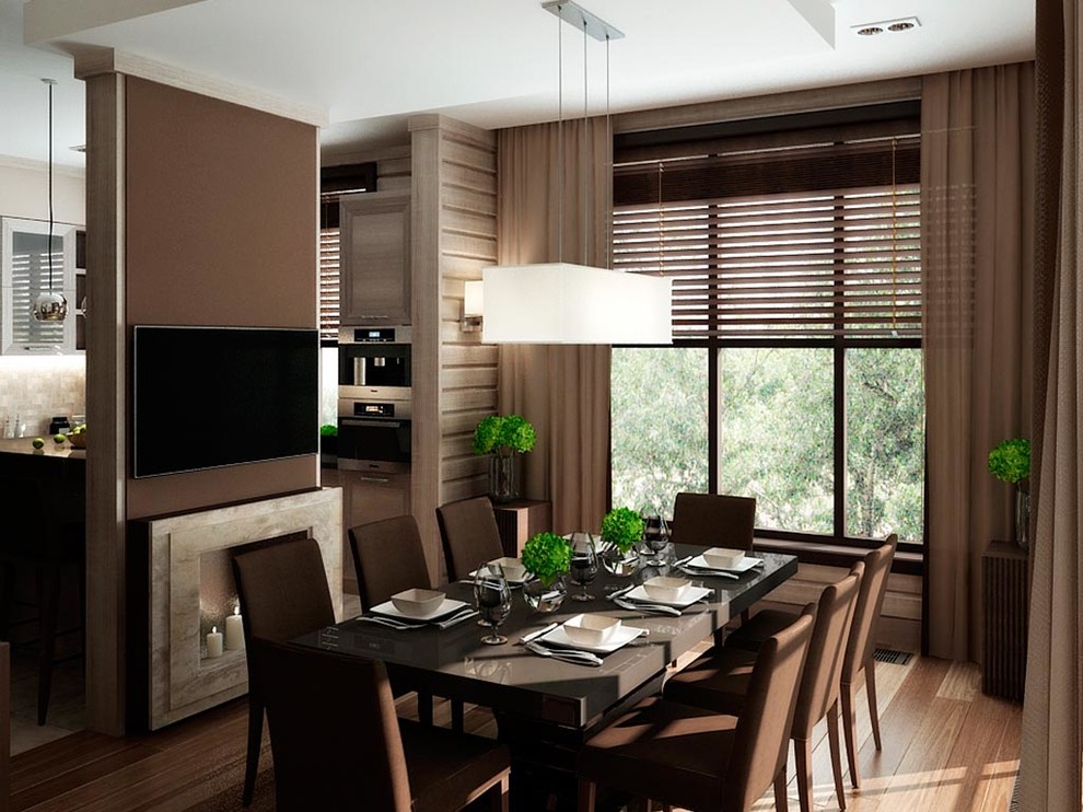 Дом в оттенках кофе и корицы