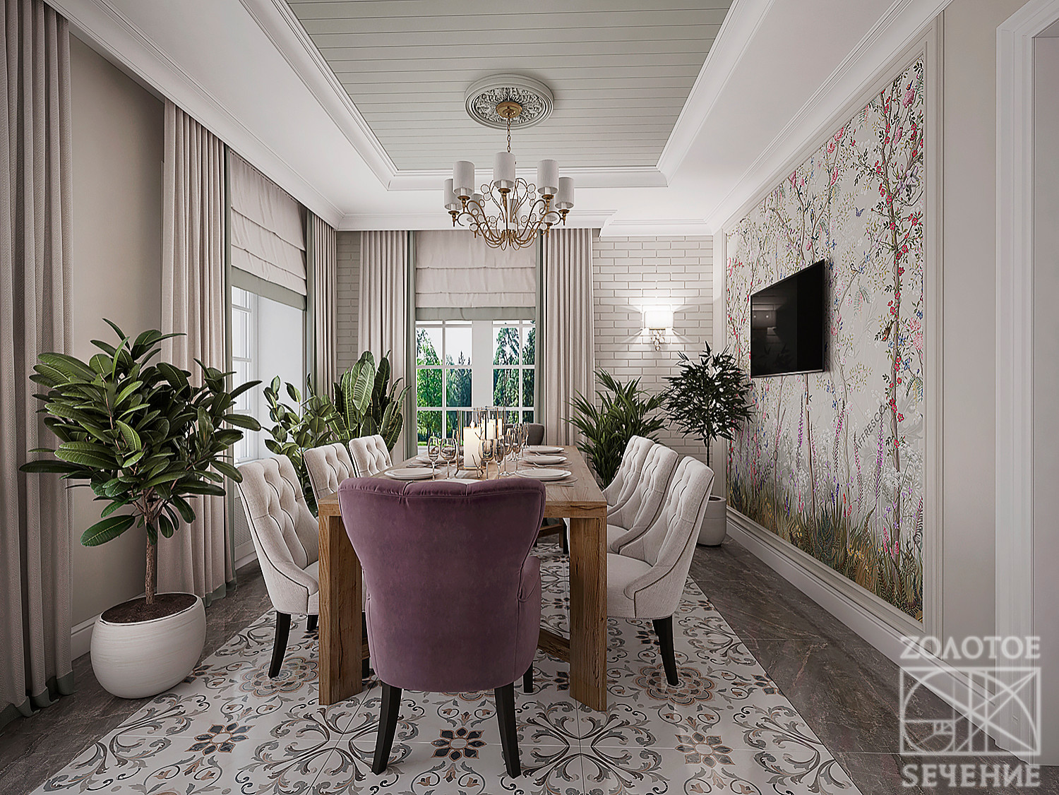 Изысканная нежность загородного дома