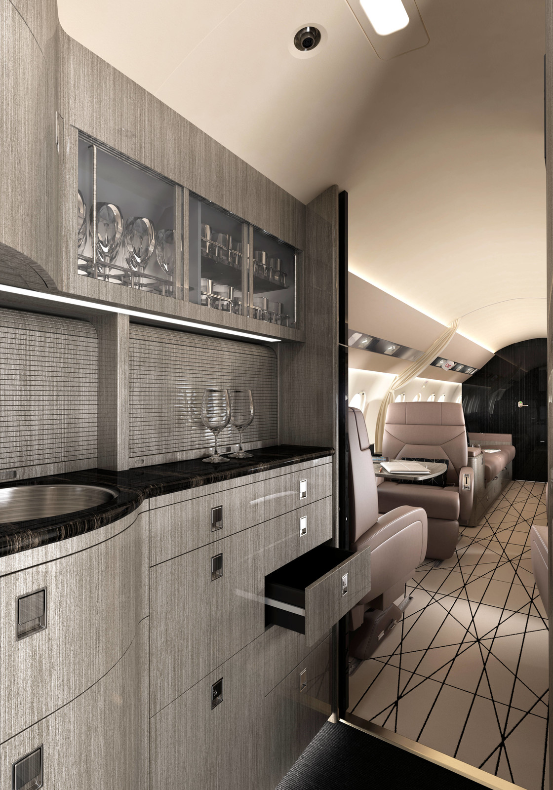 FALCON 2000 Private Aircraft Interior