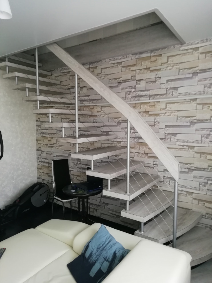 лестница больцевая беленый дуб